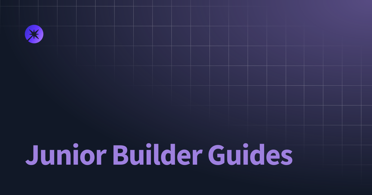 Junior Builder Guides | MerlinChain - Docs